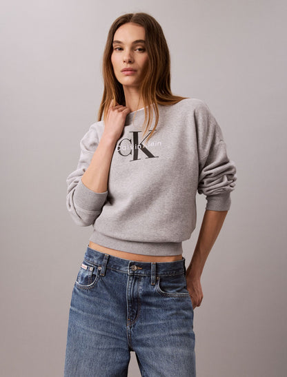 Calvin Klein Monologo Fleece Relaxed Sweatshirt