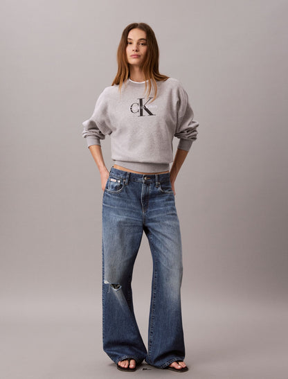Calvin Klein Monologo Fleece Relaxed Sweatshirt