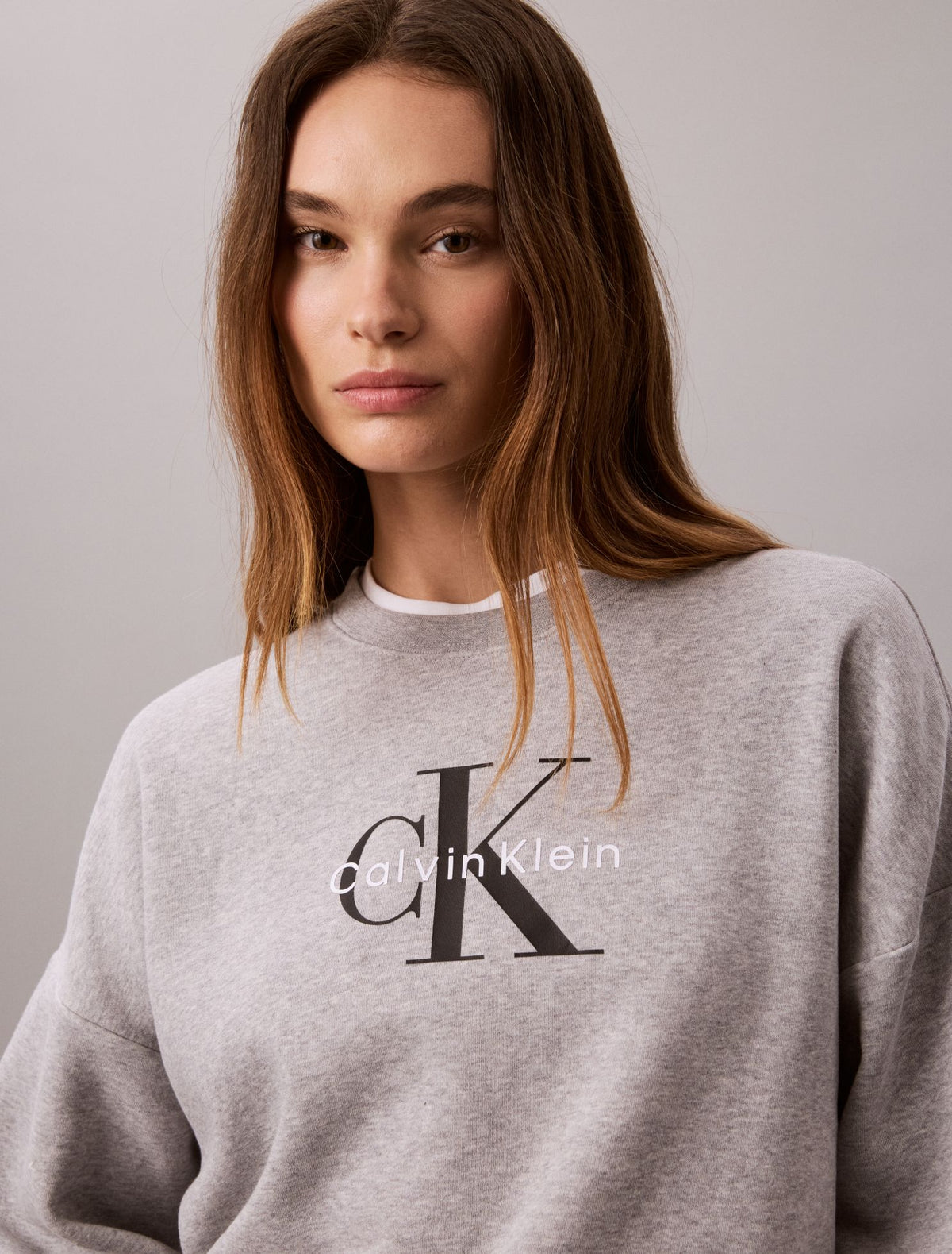 Calvin Klein Monologo Fleece Relaxed Sweatshirt