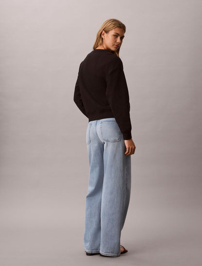 Calvin Klein Terry Foil Monologo Graphic Relaxed Sweatshirt