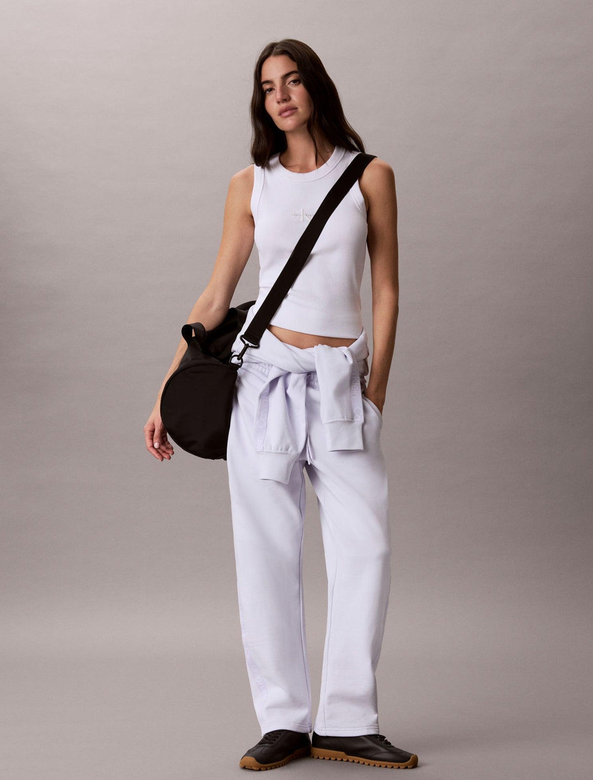 Calvin Klein Logo Tape Barrel Pants