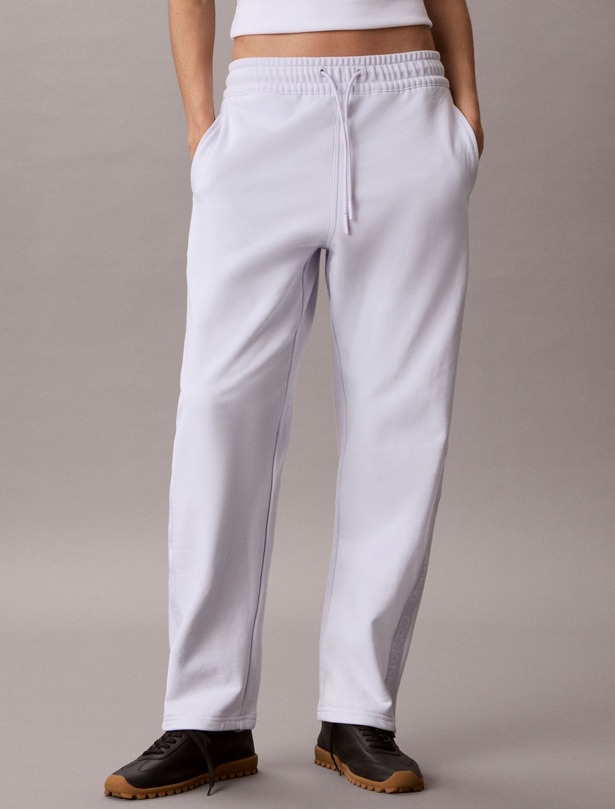 Calvin Klein Logo Tape Barrel Pants