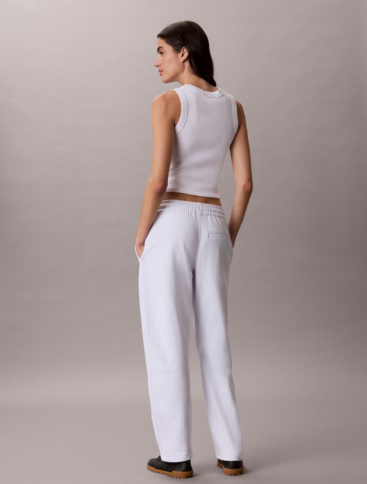 Calvin Klein Logo Tape Barrel Pants
