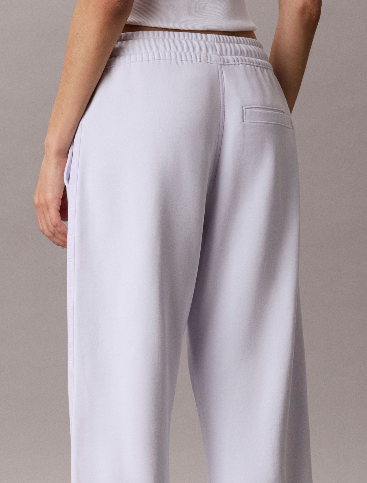 Calvin Klein Logo Tape Barrel Pants