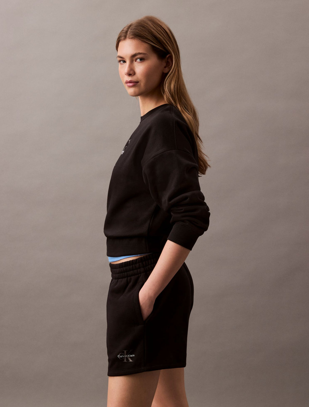 Calvin Klein Monologo Fleece Pull-On Shorts