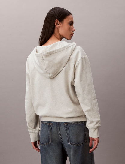 Calvin Klein Terry Embossed Monologo Relaxed Hoodie