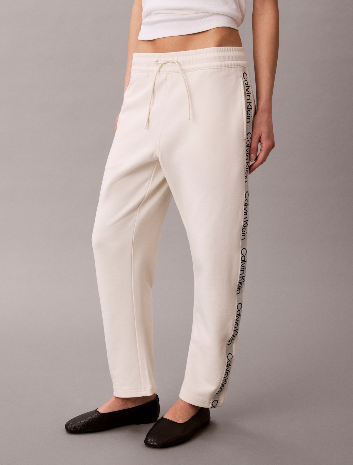 Calvin Klein Logo Tape Barrel Pants