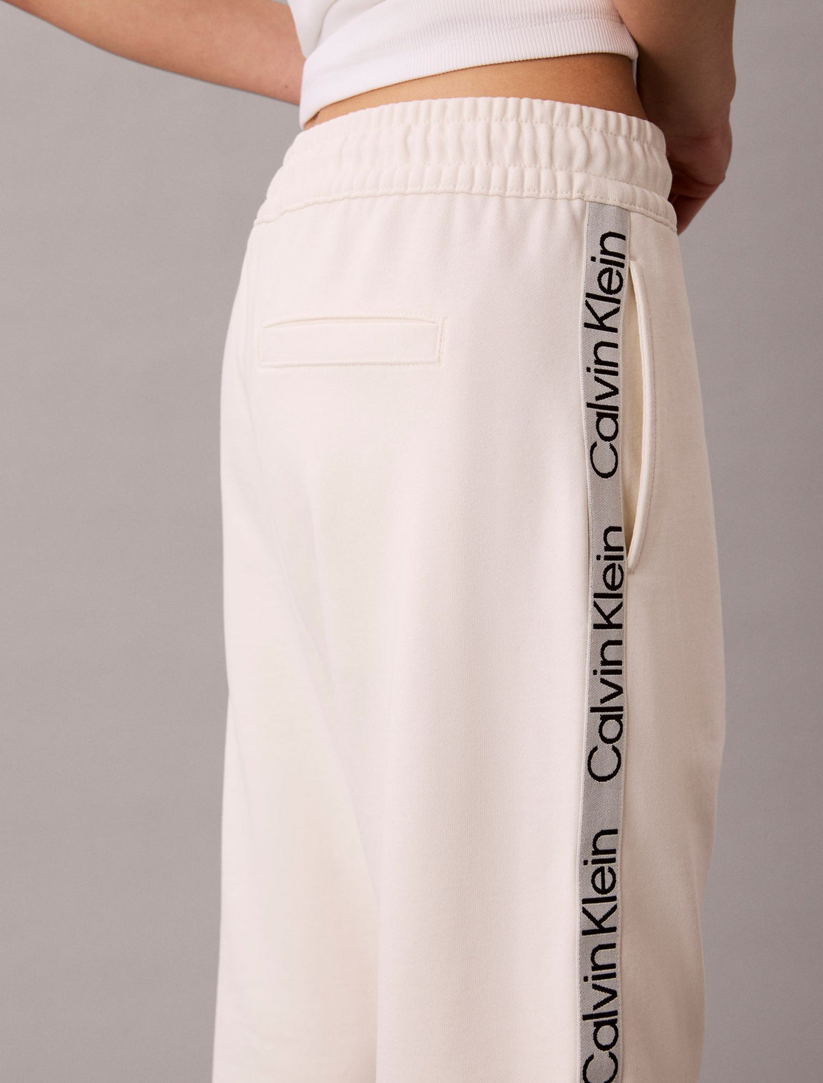Calvin Klein Logo Tape Barrel Pants