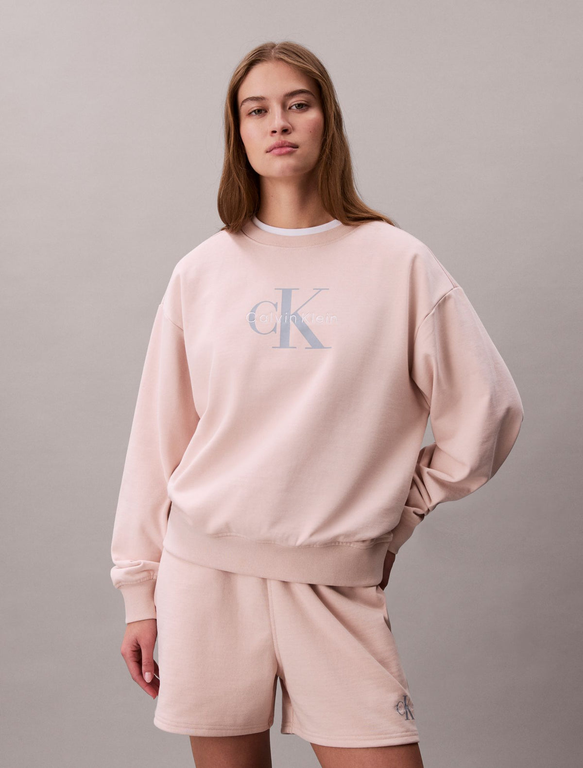Calvin Klein Monologo French Terry Relaxed Sweatshirt