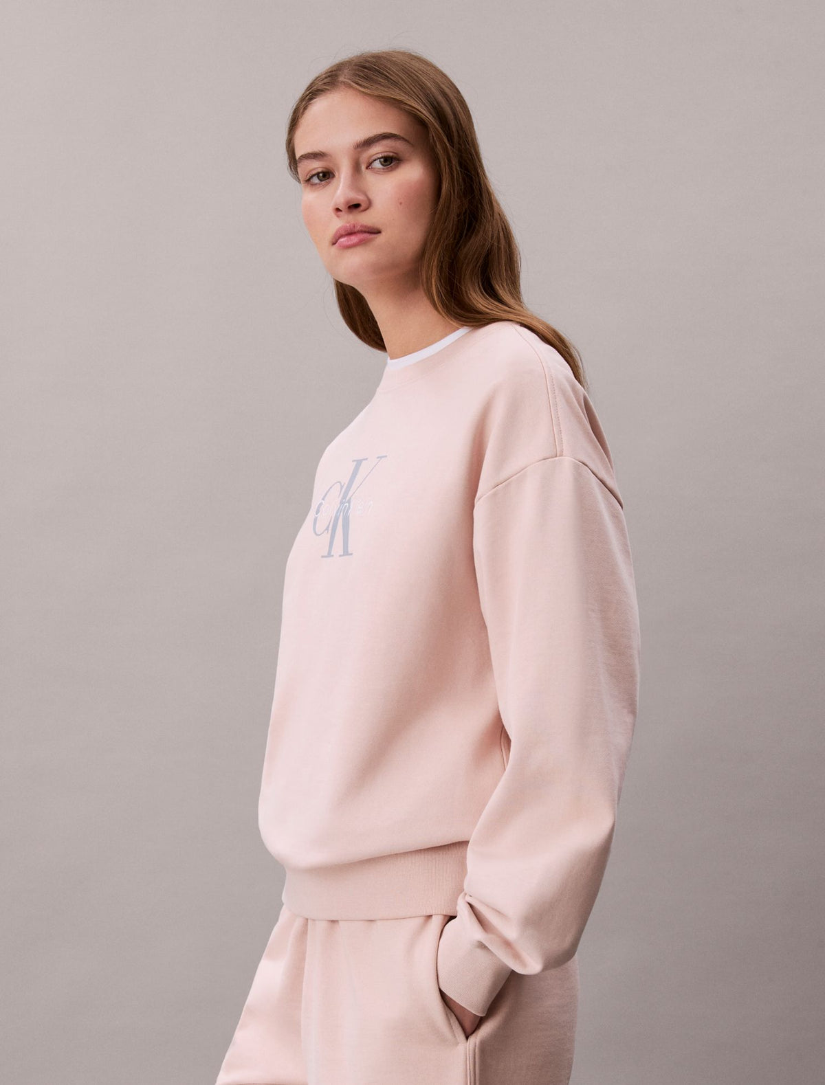 Calvin Klein Monologo French Terry Relaxed Sweatshirt