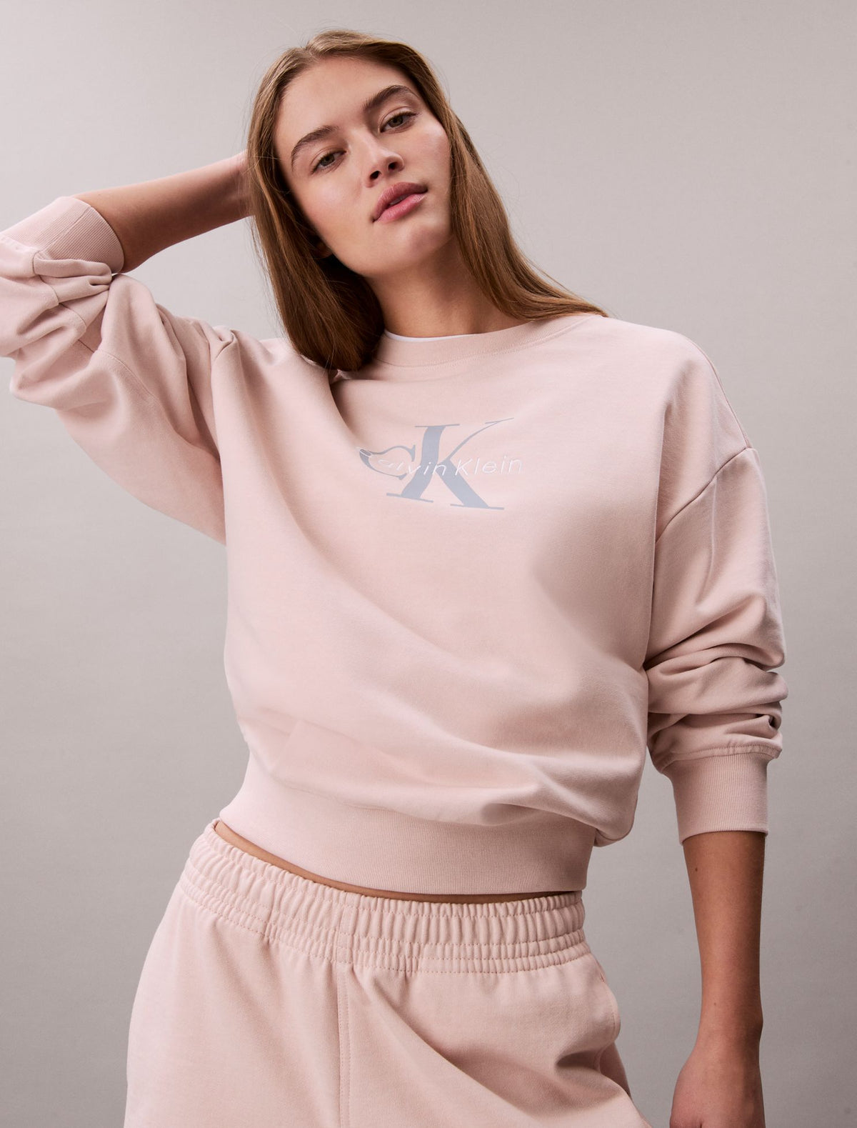Calvin Klein Monologo French Terry Relaxed Sweatshirt