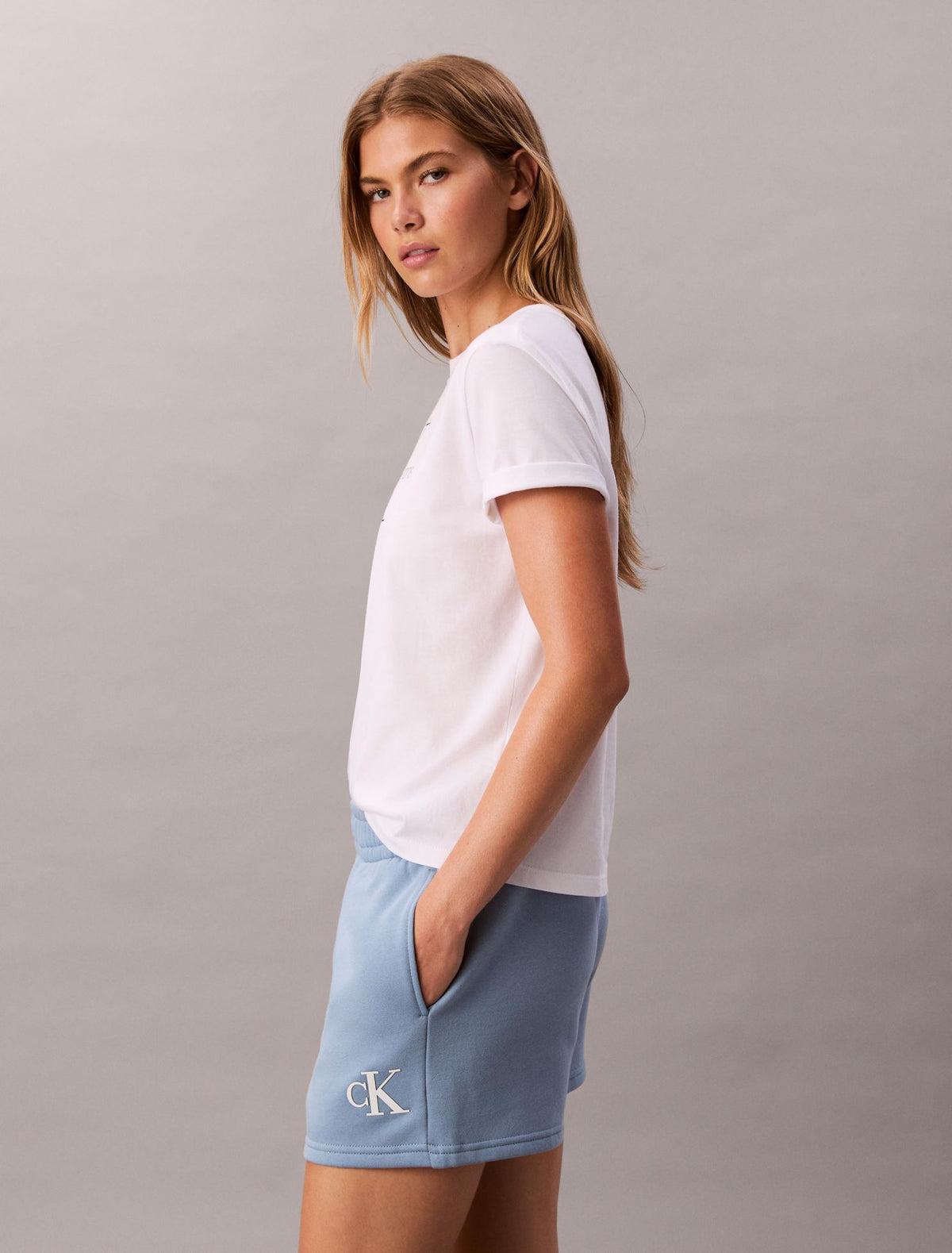 Calvin Klein Monogram Fleece Pull-On Shorts