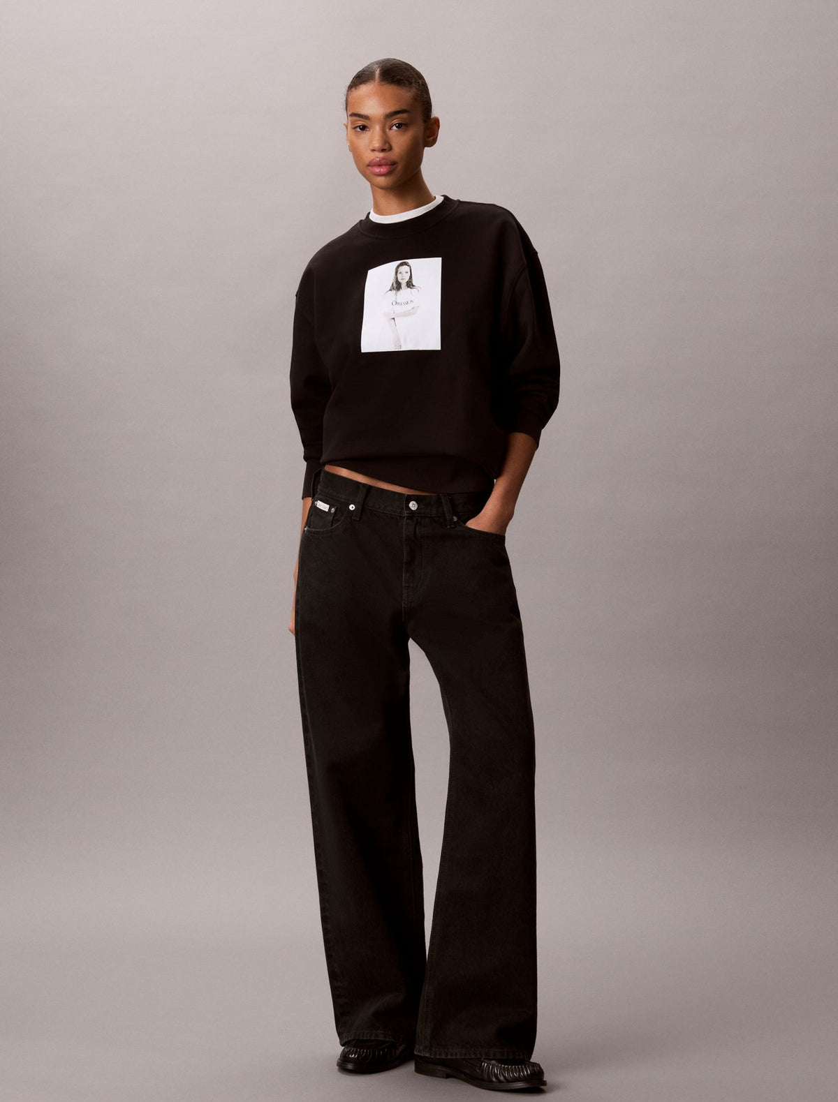 Calvin Klein Kate Moss Obsession Graphic Hoodie