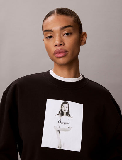 Calvin Klein Kate Moss Obsession Graphic Hoodie