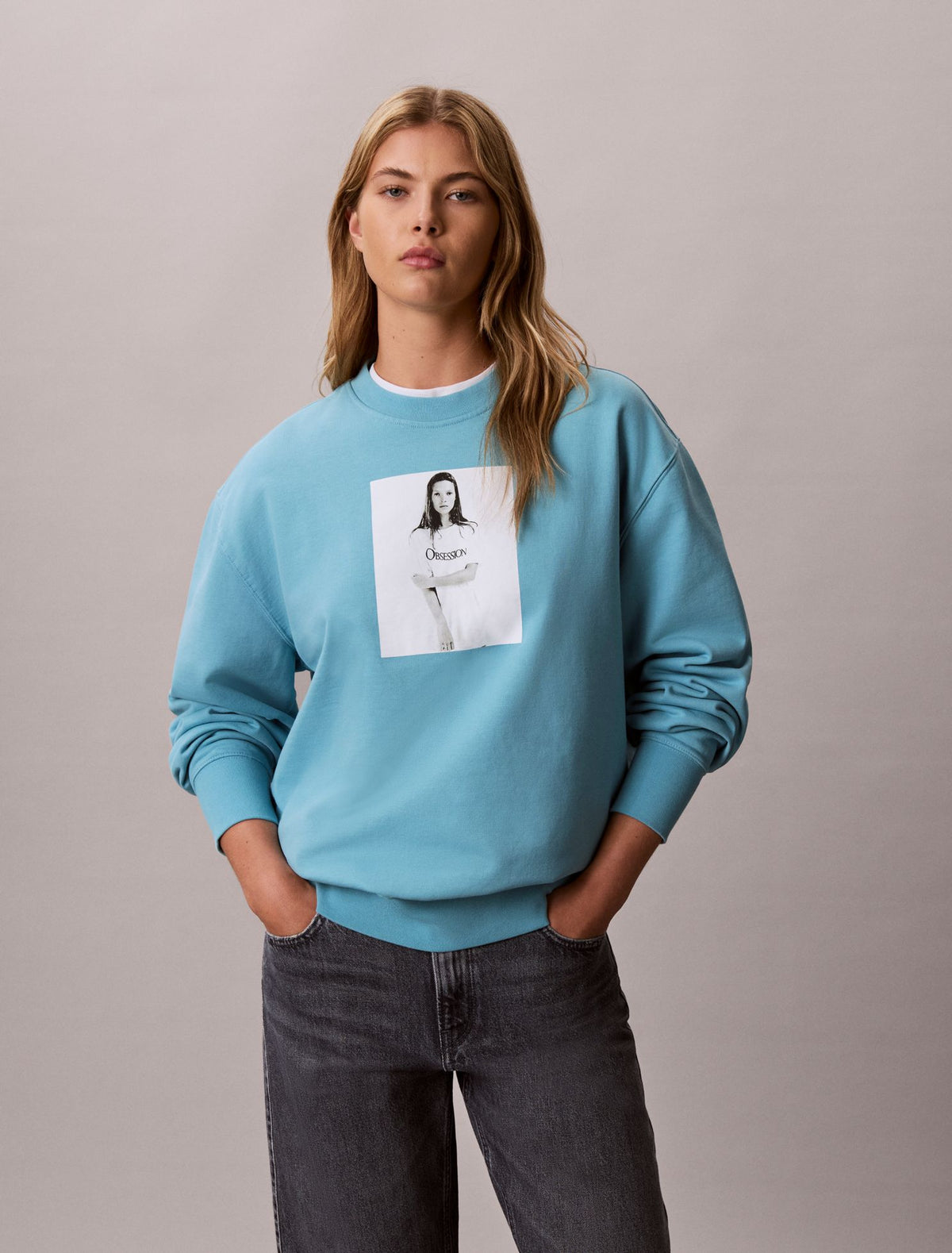 Calvin Klein Kate Moss Obsession Graphic Hoodie