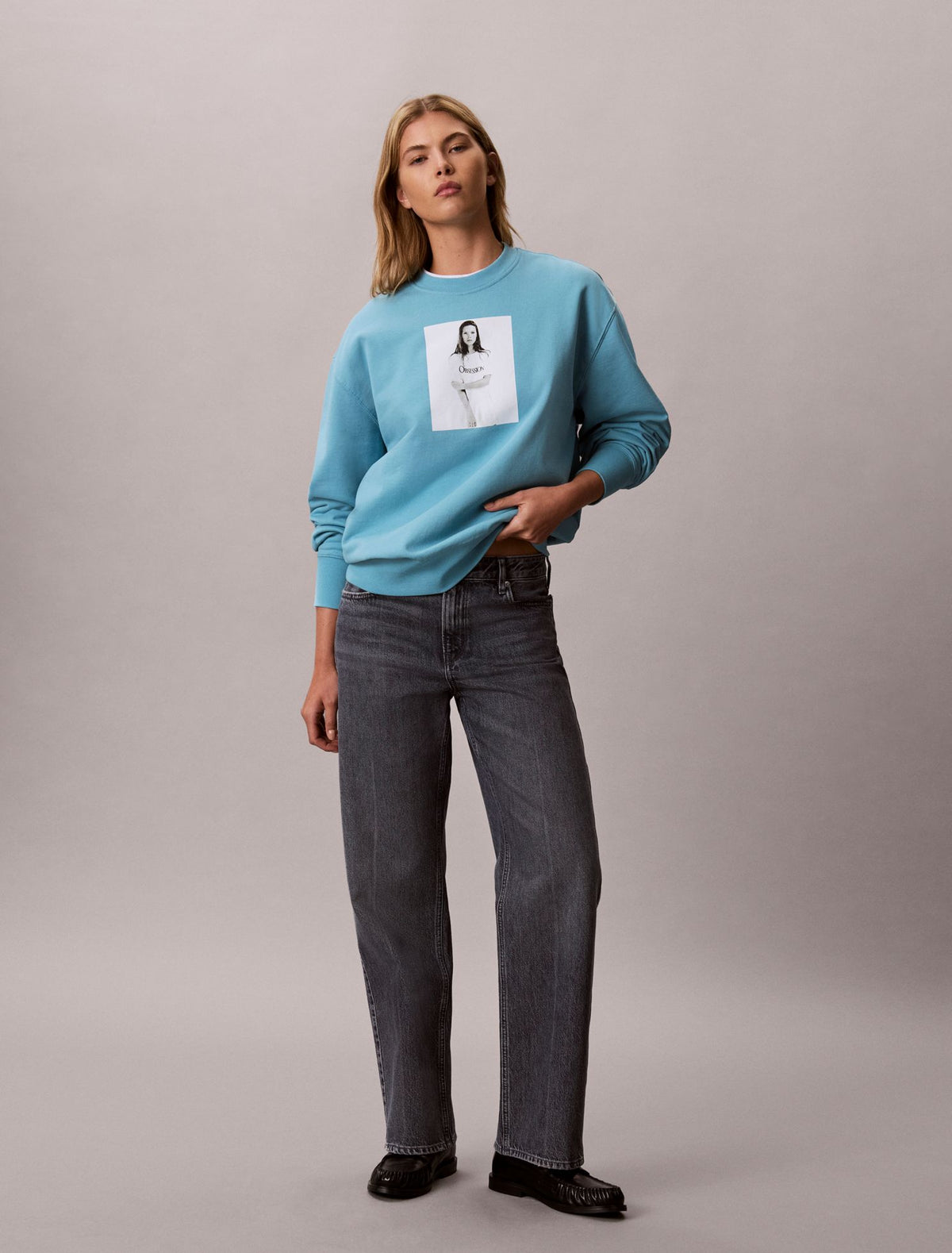 Calvin Klein Kate Moss Obsession Graphic Hoodie