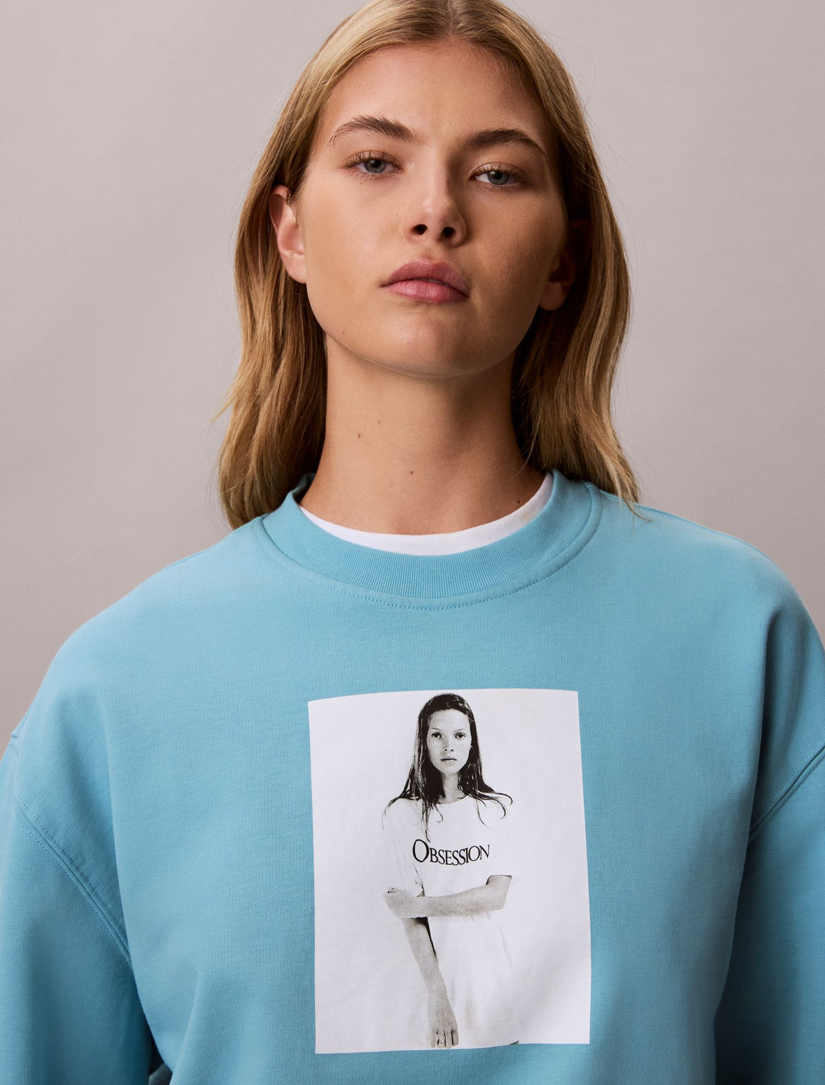 Calvin Klein Kate Moss Obsession Graphic Hoodie