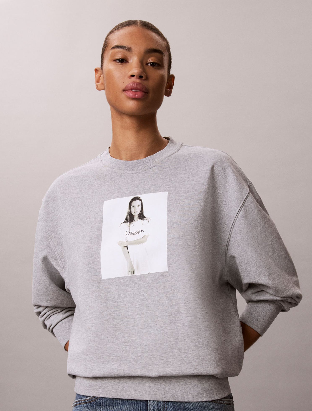 Calvin Klein Kate Moss Obsession Graphic Hoodie
