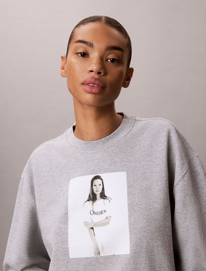 Calvin Klein Kate Moss Obsession Graphic Hoodie
