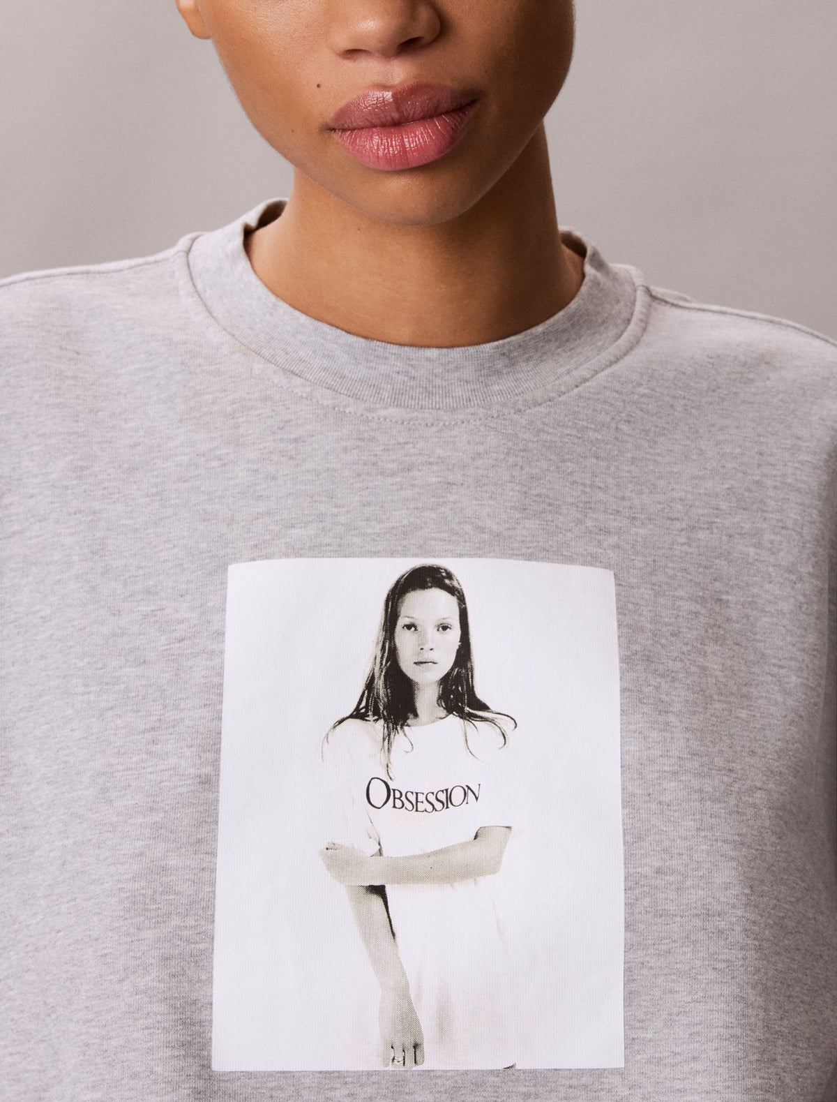 Calvin Klein Kate Moss Obsession Graphic Hoodie
