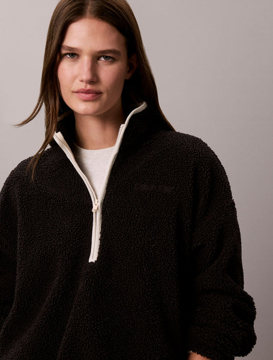 Calvin Klein Sherpa 1/4 Zip Sweatshirt