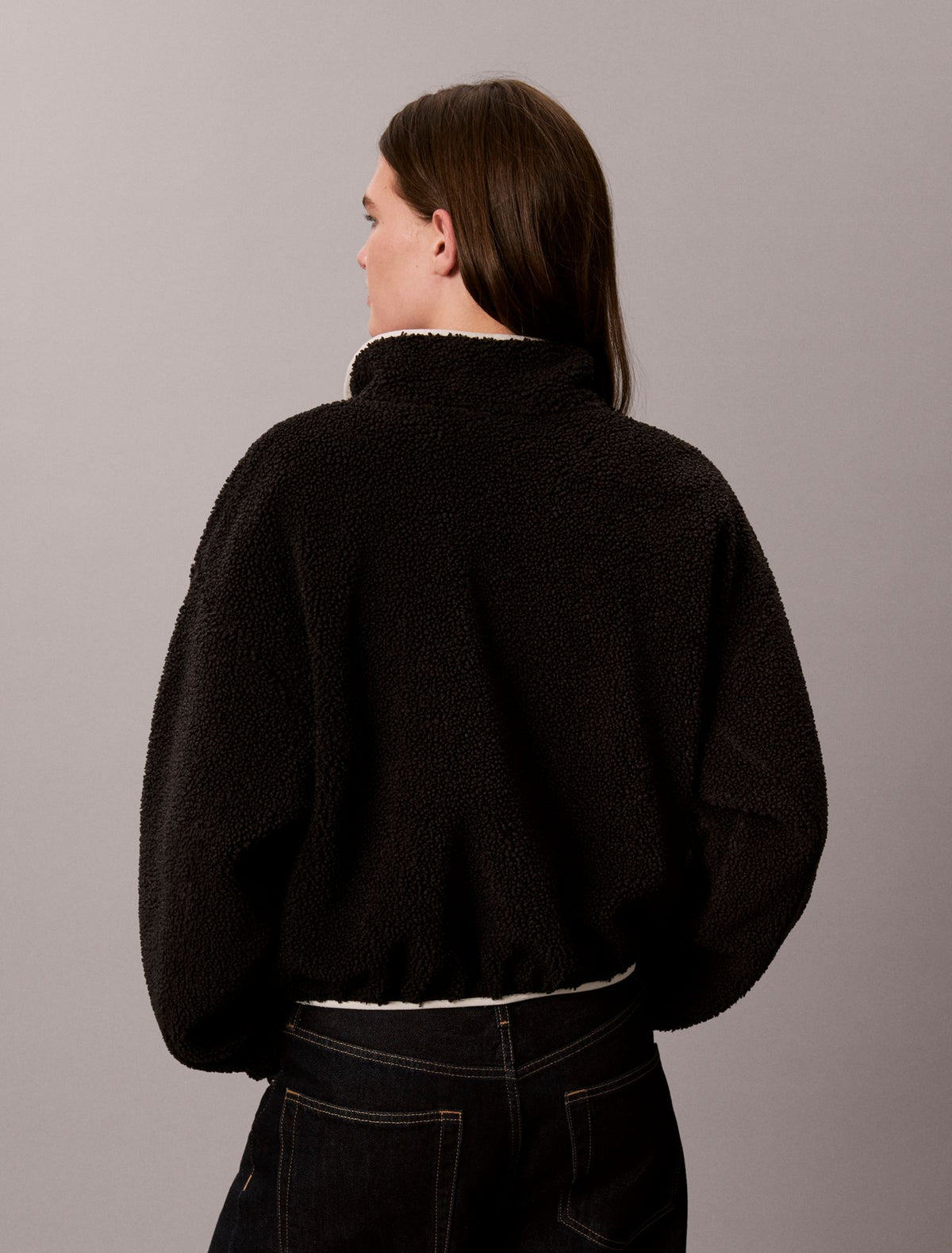 Calvin Klein Sherpa 1/4 Zip Sweatshirt