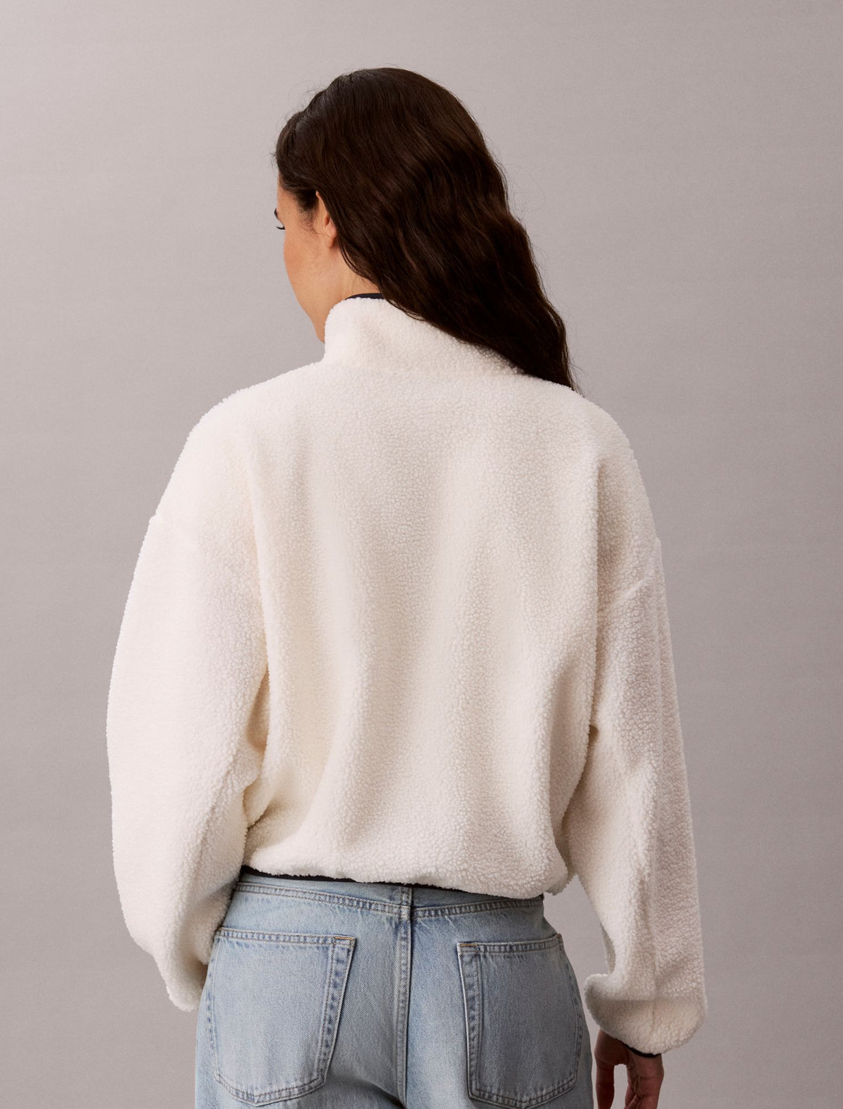 Calvin Klein Sherpa 1/4 Zip Sweatshirt