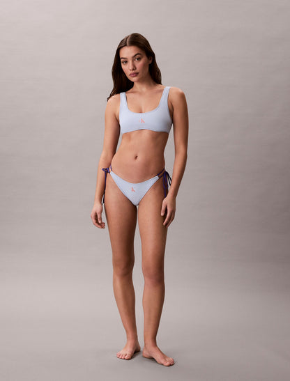 Calvin Klein Graphic Monogram Swim Side Tie Bikini Bottom