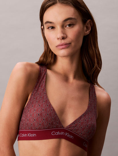 Calvin Klein Modern Logo Swim Racerback Triangle Bikini Top