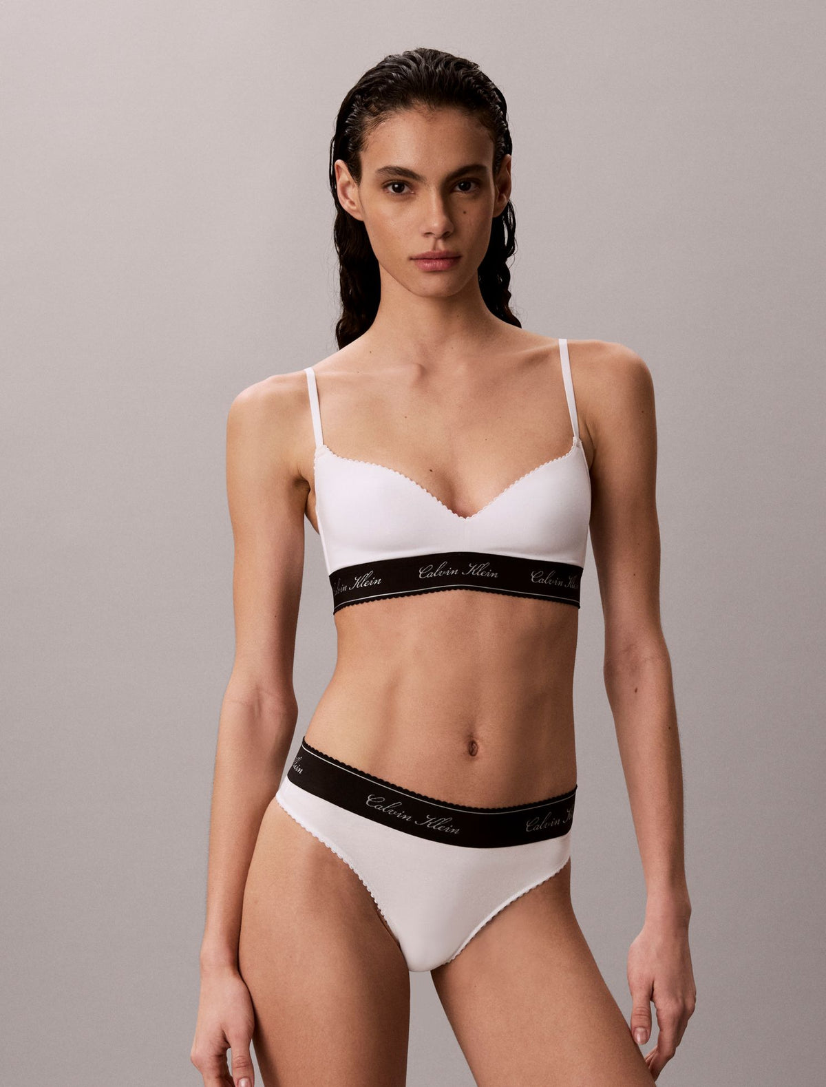 Calvin Klein Icon Cotton Modal Script Bralette