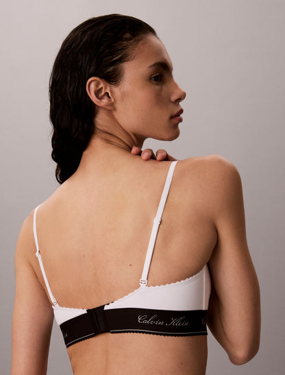 Calvin Klein Icon Cotton Modal Script Bralette